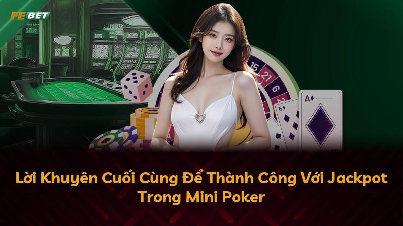 Lời Khuyên Cuối Cùng Để Thành Công Với Jackpot Trong Mini Poker