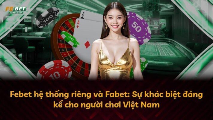 Febet hệ thống riêng và Fabet: Sự khác biệt đáng kể cho người chơi Việt Nam